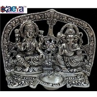 OkaeYa Silver Plated Laxmi Ganesh God Idol Exclusive Gift For Diwali Gift, Wedding Gift, Birthday Gift And Corporate Gift